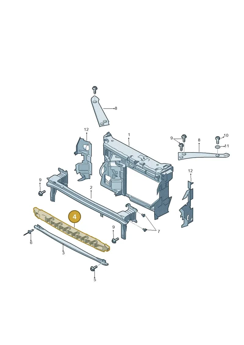 12S807248 — SEAT Mii Electric (2020-2021) diagram 727805000, position 4