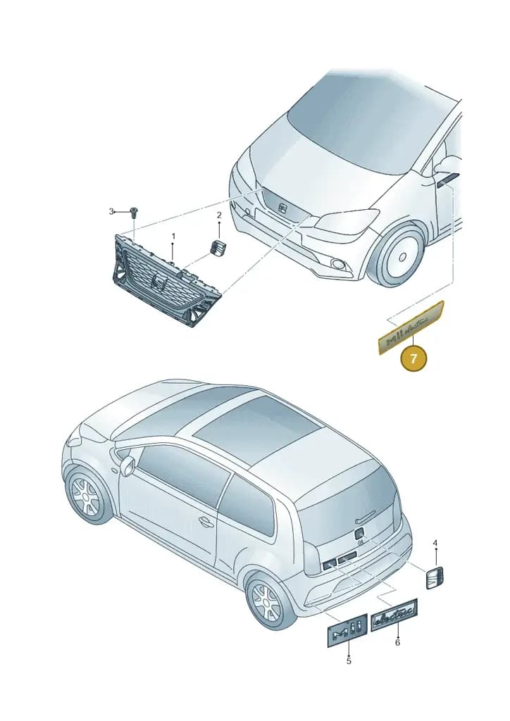 12S853417AWUC — SEAT Mii Electric (2020-2021) diagram 12s853000, position 7