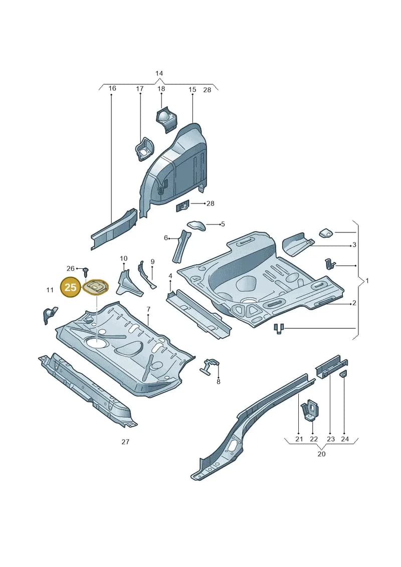 180971797 — SEAT Toledo Reference (2015-2019) diagram 740803200, position 25