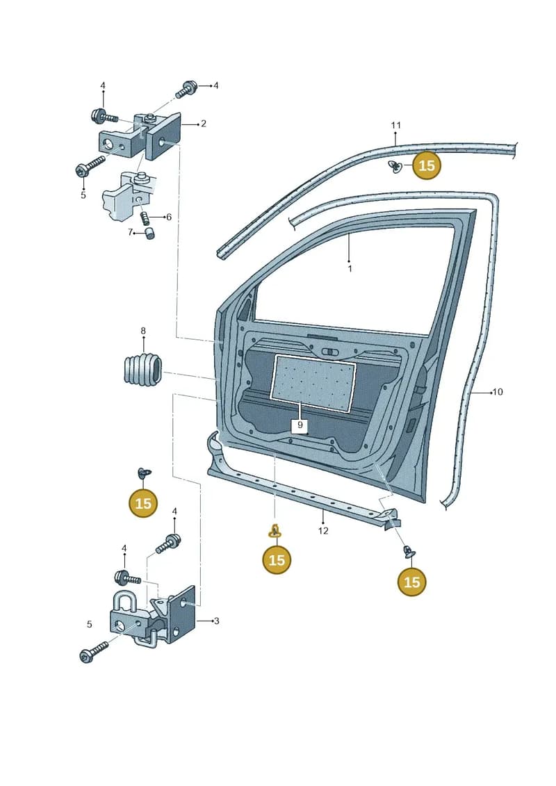 1M0837720E — SEAT TOLEDO/LEON/LEON-4 (2001-2006) diagram 205831100, position 15