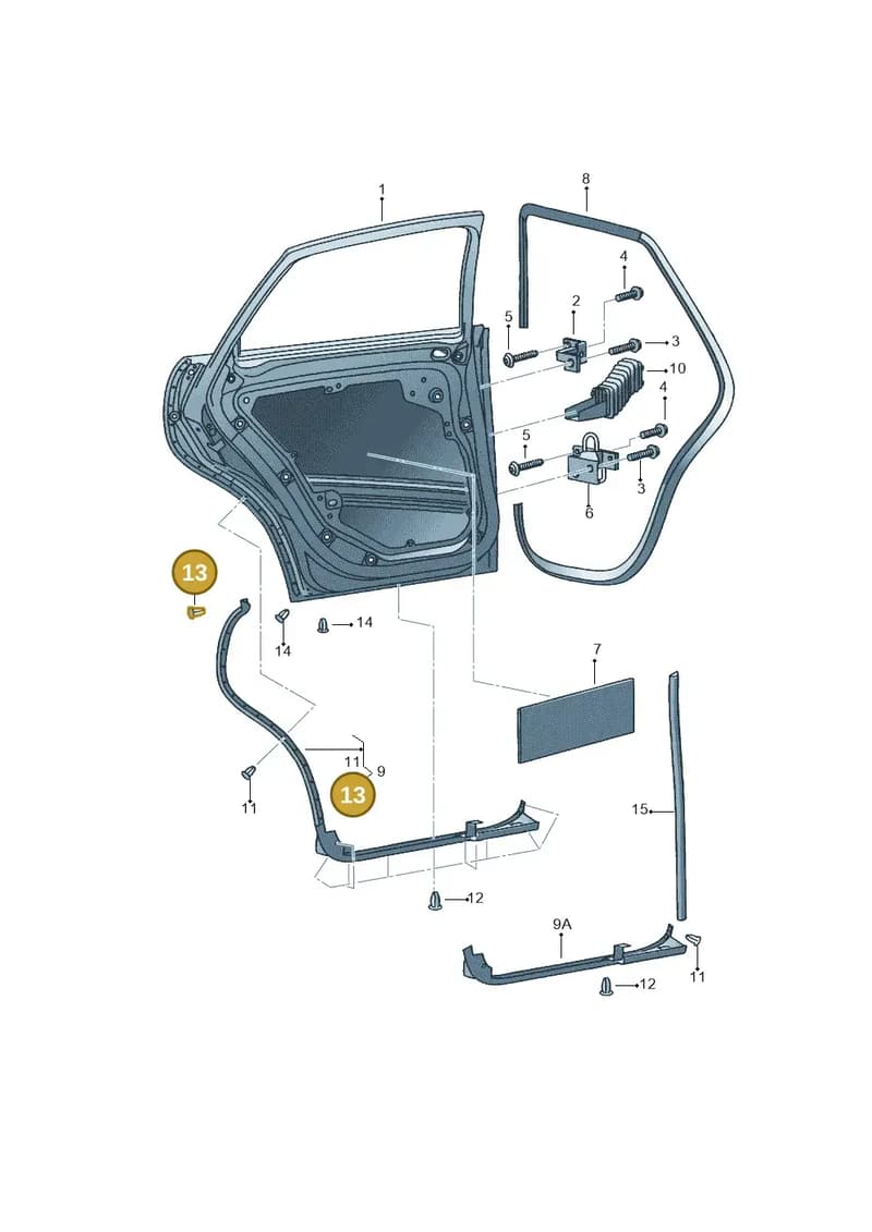 1M0837720E — SEAT IBIZA (2001-2005) diagram 254833100, position 13