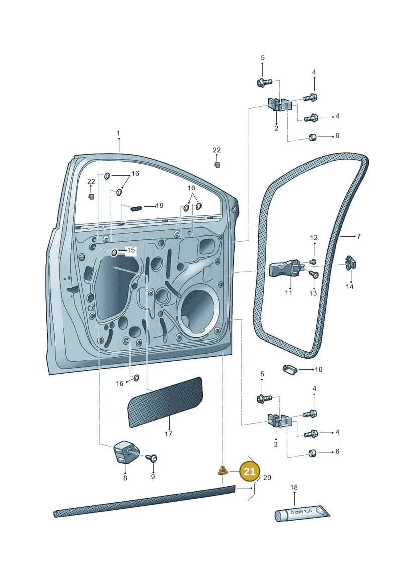1M0837720J — SEAT Leon ST (2016-2020) diagram 754831000, position 21