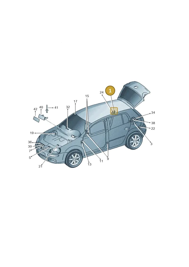 1P0010821C — SEAT Altea XL Reference (2010-2013) diagram 420010000, position 1