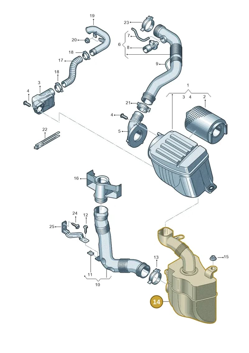1P0129622A — SEAT Altea XL (2013-) diagram 409129200, position 14
