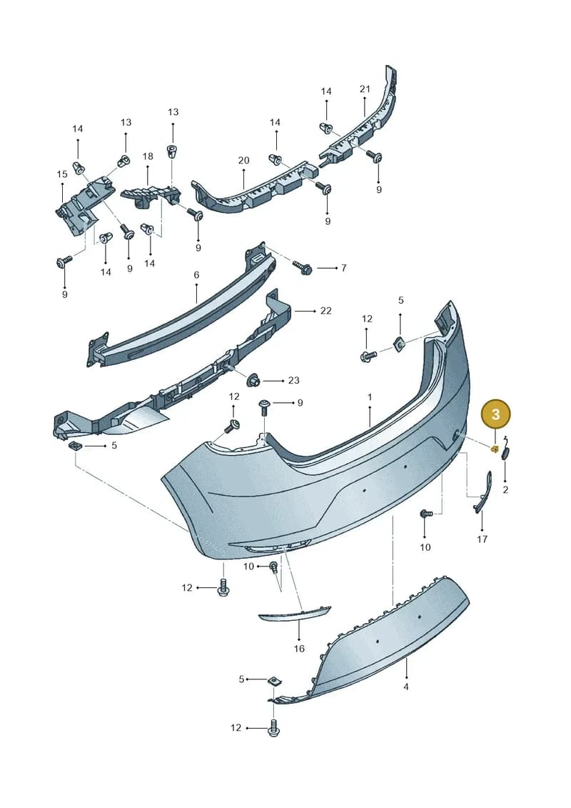 1P0807887 — SEAT LEON                   06> (2005-) diagram 456807500, position 3