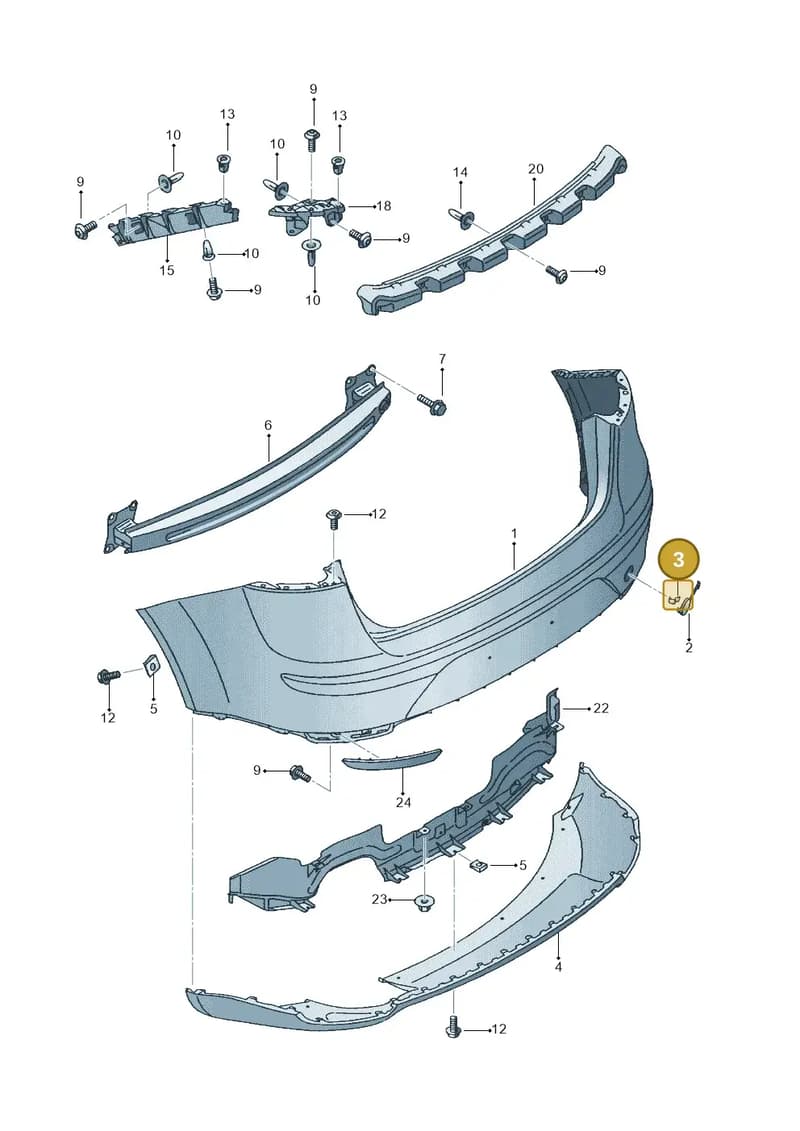 1P0807887 — SEAT Altea XL (2013-) diagram 498807500, position 3