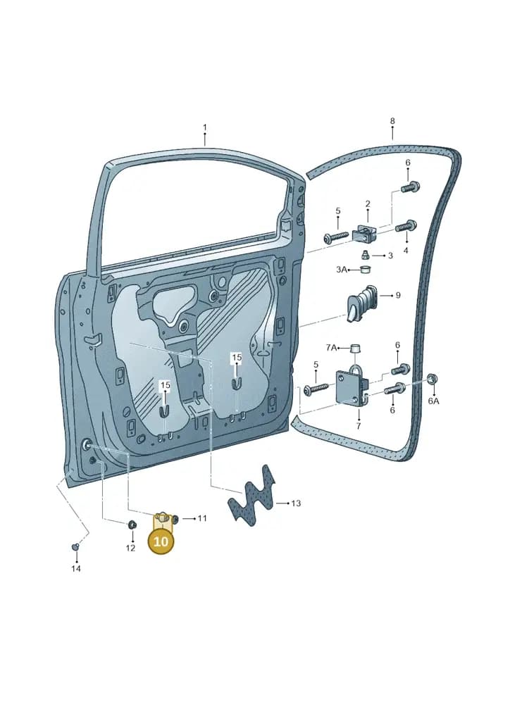 1P0837529 — SEAT Altea XL (2013-) diagram 498831000, position 10