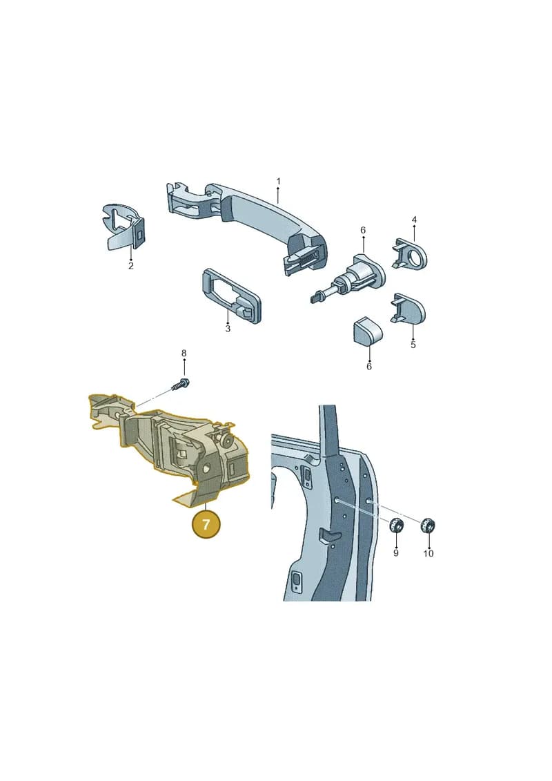 1P0837885 — SEAT Altea XL (2013-) diagram 418837000, position 7