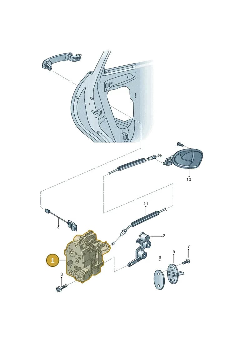1P0839016G — SEAT Altea XL (2013-) diagram 418839100, position 1
