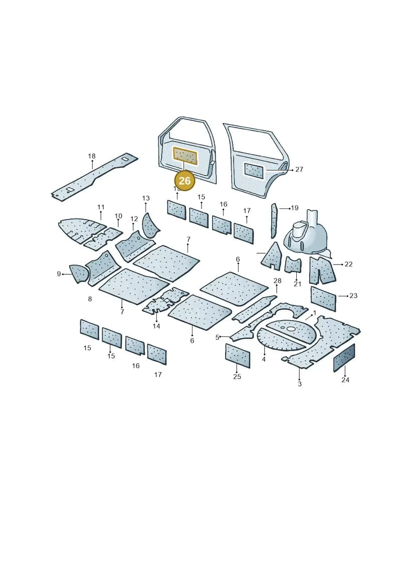 1P0858541 — SEAT Ibiza (2015-) diagram 121863400, position 26