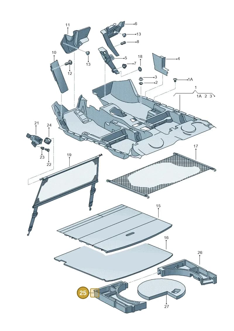 1P0858857A — SEAT Altea XL (2013-) diagram 498863000, position 25