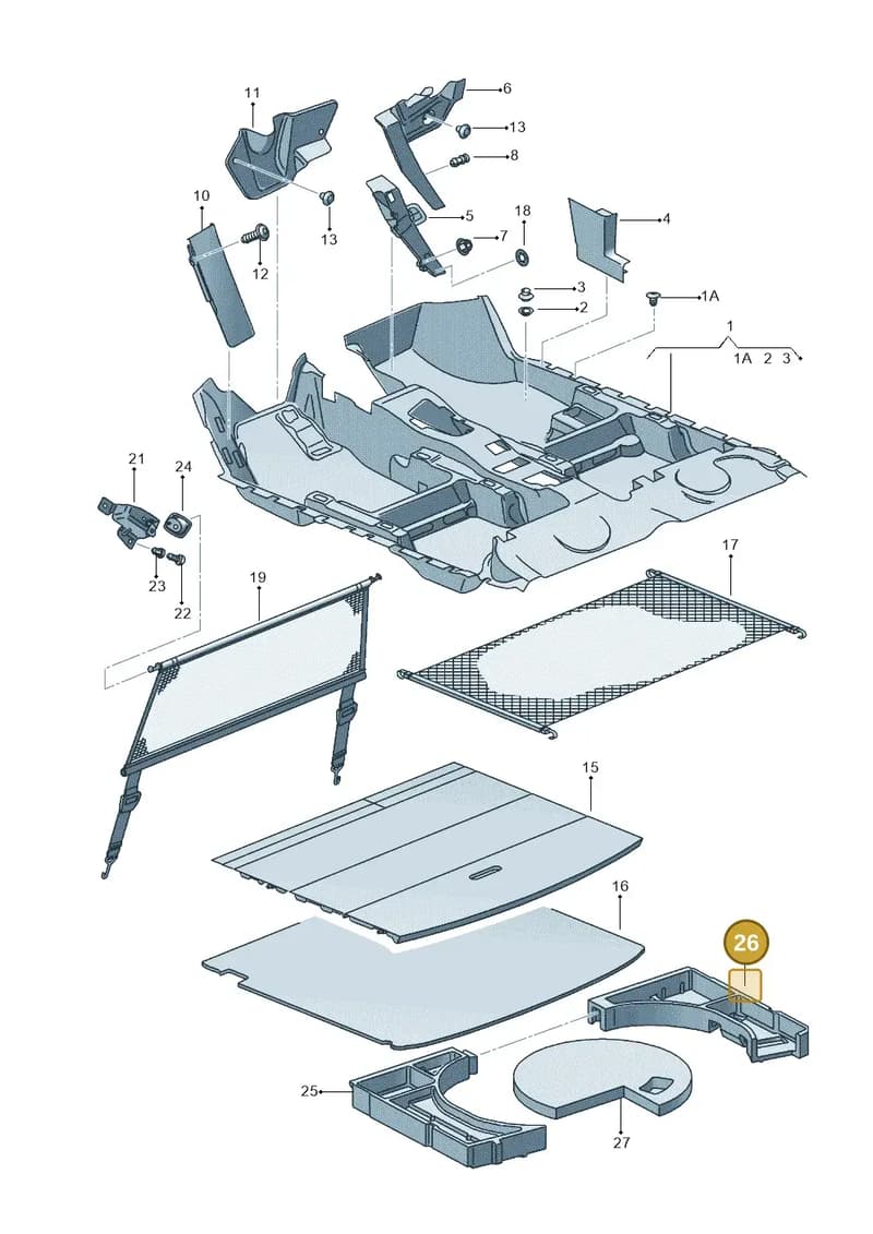 1P0858858A — SEAT Altea XL (2013-) diagram 498863000, position 26