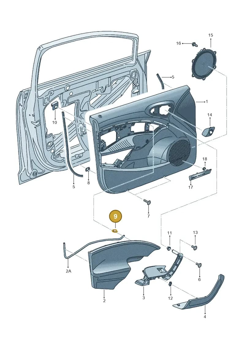 1P0864247 — SEAT Ibiza (2015-) diagram 879867000, position 9