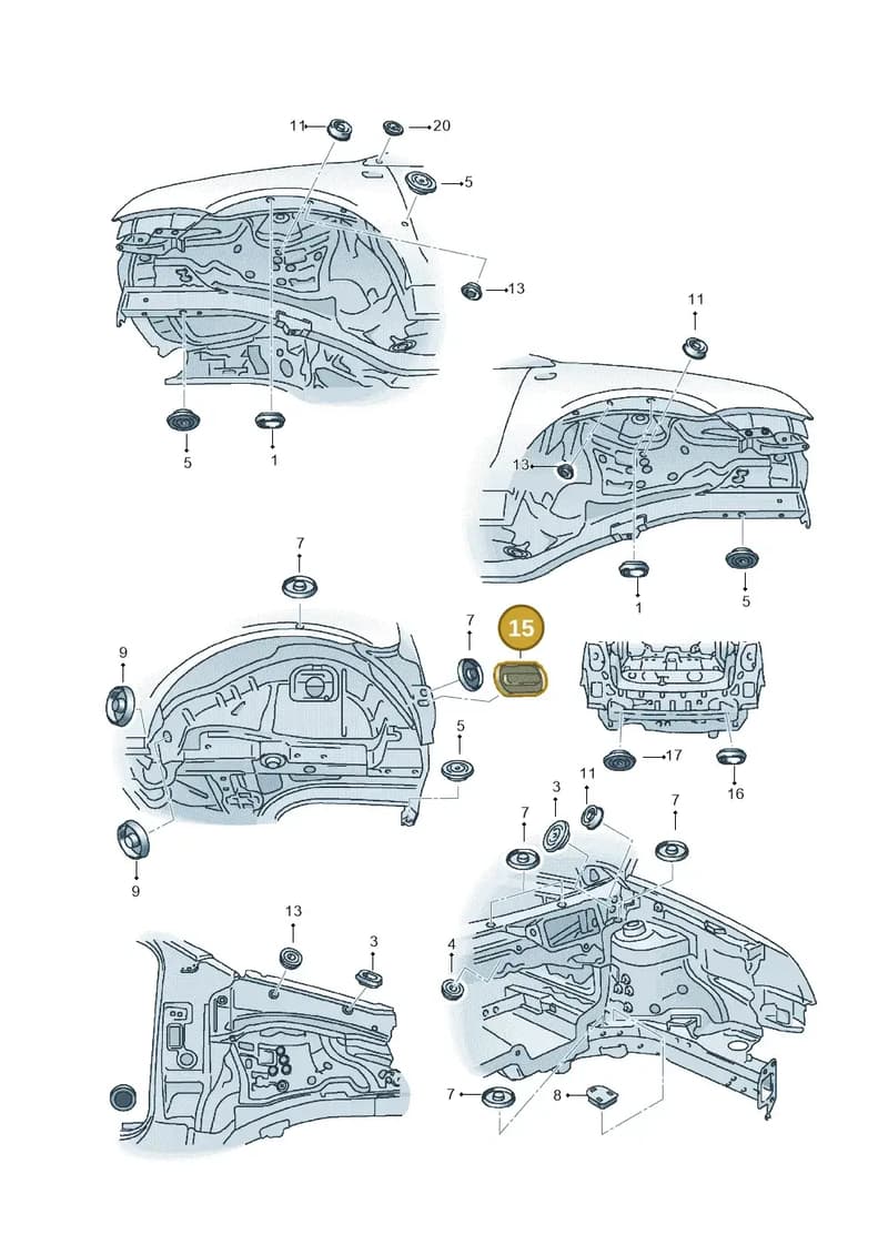1P0899189A — SEAT Ibiza (2015-) diagram 639803360, position 15