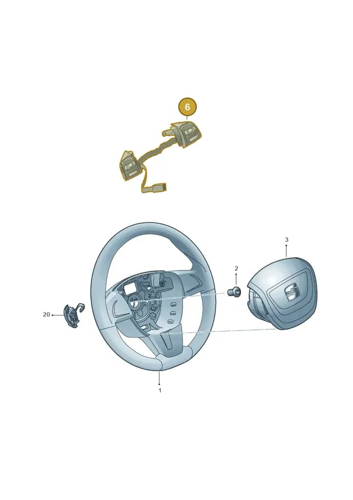 1P0919719A — SEAT Altea XL (2013-) diagram 704419200, position 6