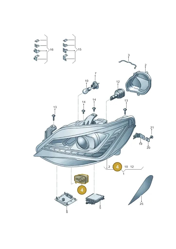 1P0941295B — SEAT Ibiza (2015-) diagram 743941100, position 4