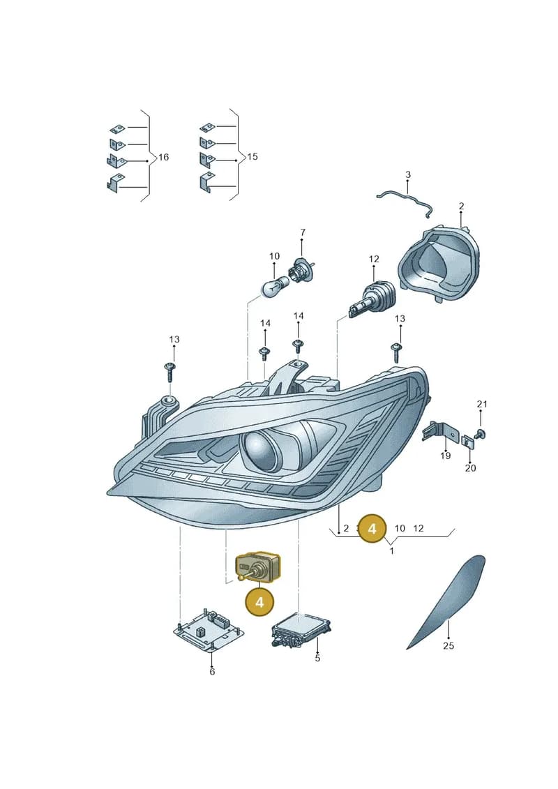 1P0941295B — SEAT Ibiza (2015-) diagram 743941100, position 4
