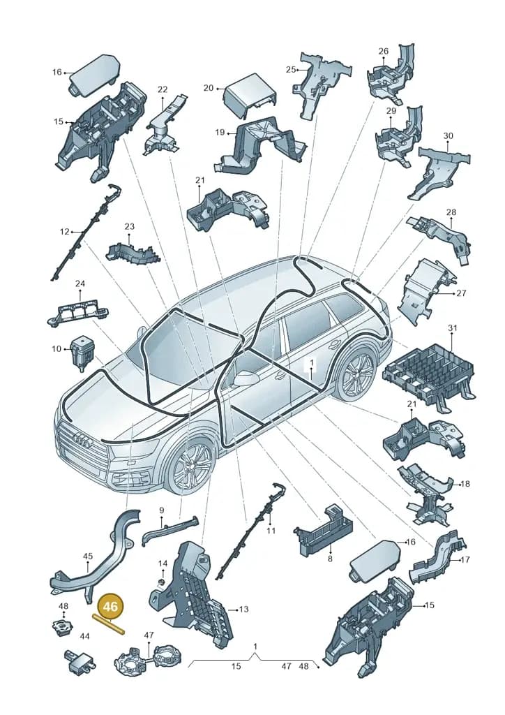 1P0971820H — Audi Q7 (2015-2025) diagram 859971080, position 46