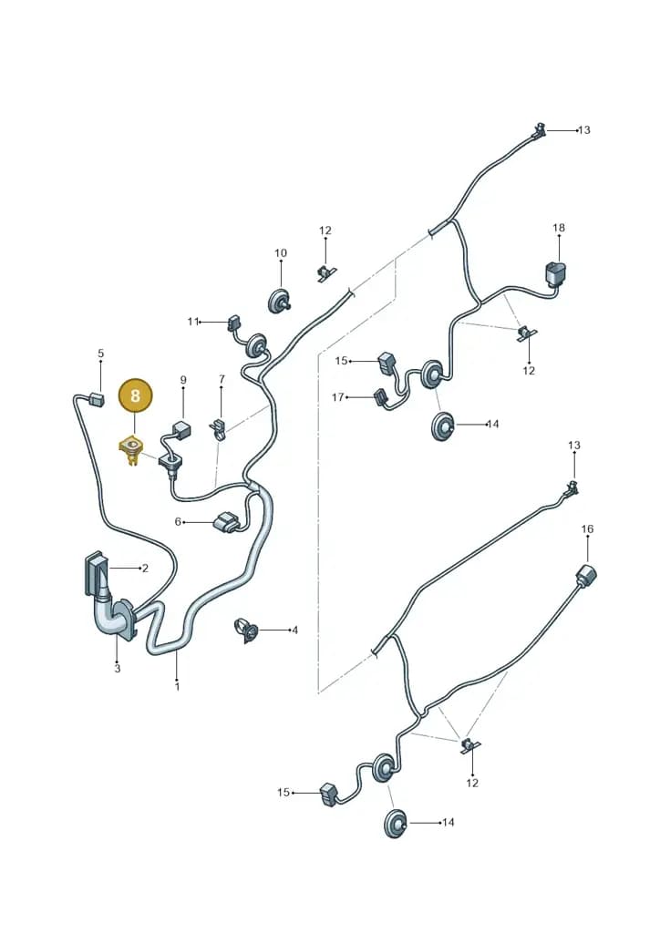 1P0971905 — SEAT Ibiza (2015-) diagram 639972350, position 8