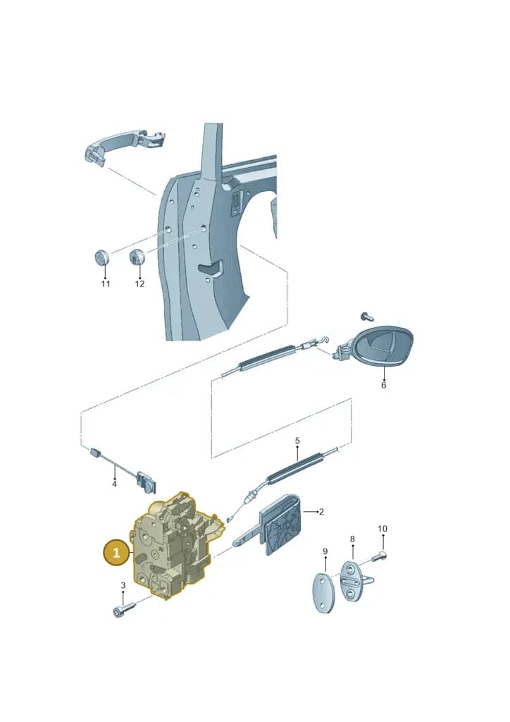 1P1837015C — SEAT Altea XL (2013-) diagram 418837300, position 1
