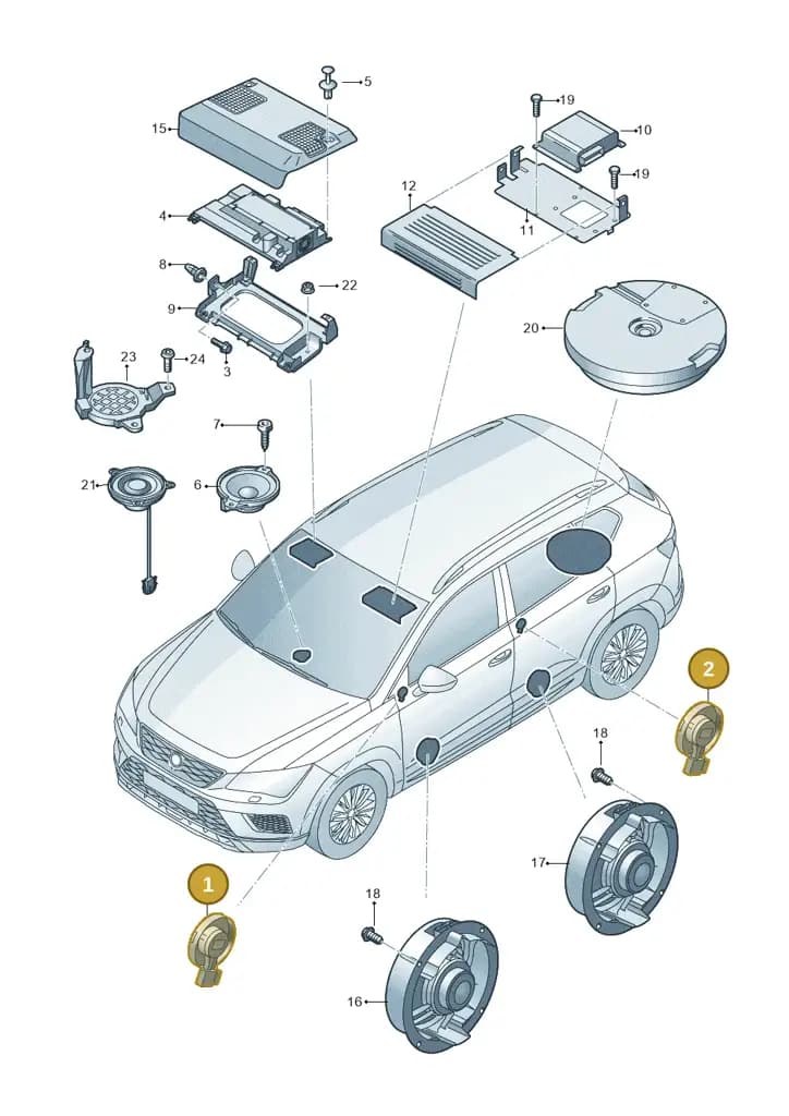 1SL035411 — Skoda Karoq (2017-2023) diagram 834035035, position 1+2