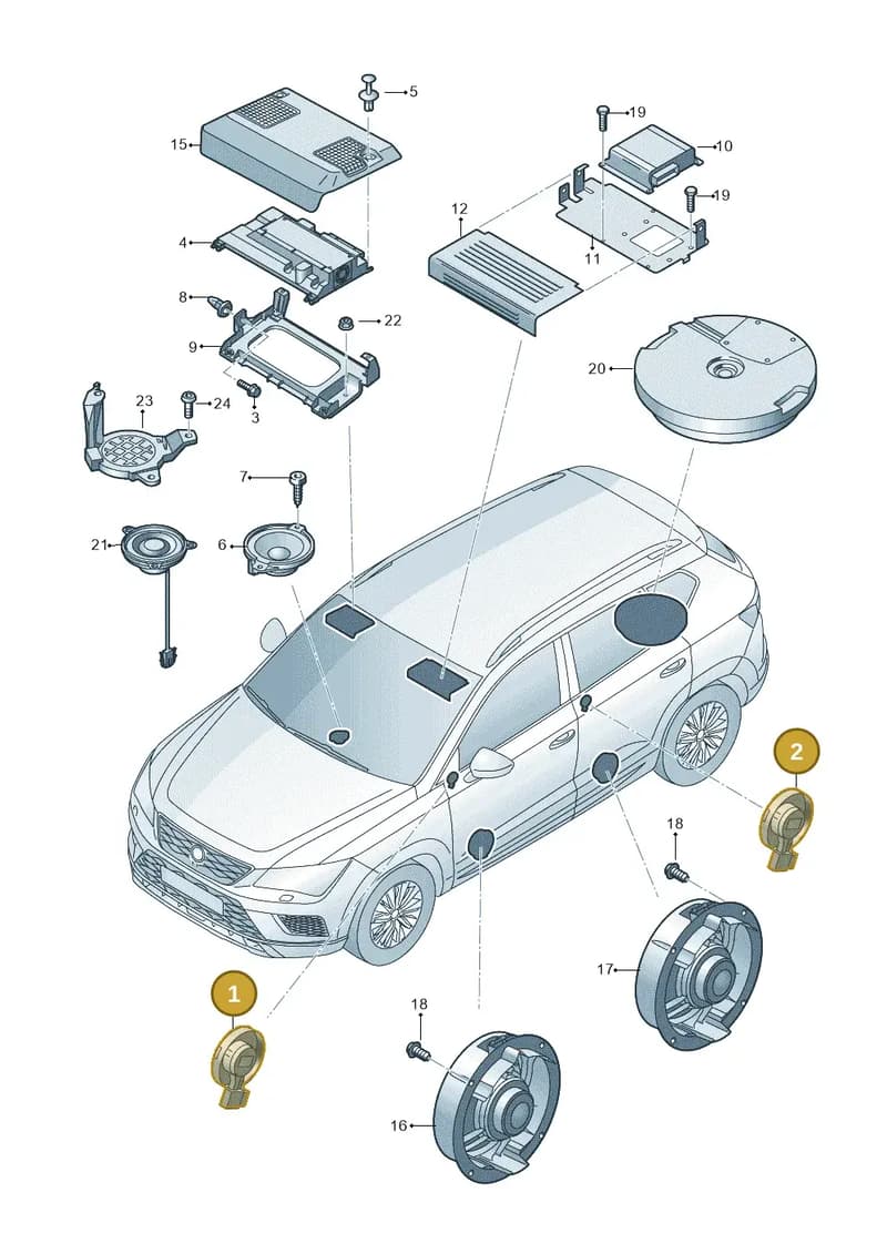 1SL035411 — Skoda Karoq (2017-2023) diagram 834035035, position 1+2