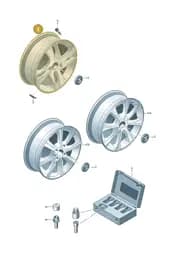 1SL601025BC9A SEAT Aluminium Rim (Pure White C9A)