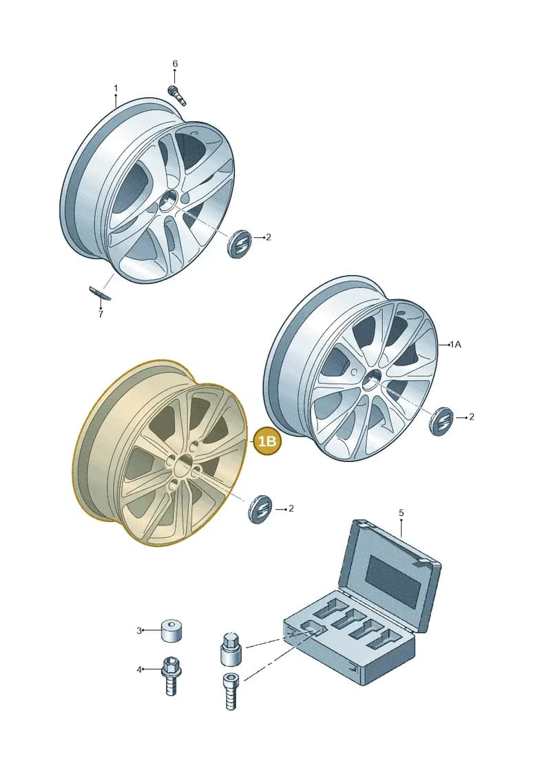 1SL601025J8Z8 — SEAT Mii (2011-2019) diagram 735601500, position 1B