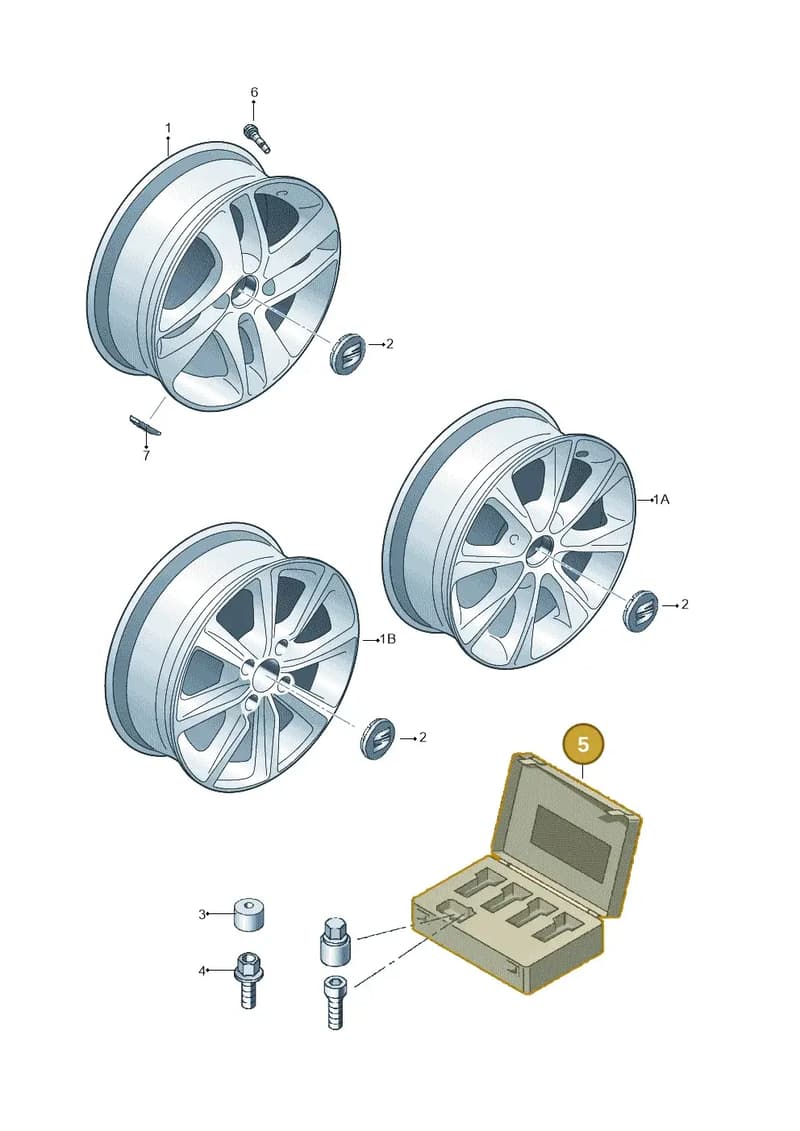 1SL698137 — SEAT Mii (2011-2019) diagram 735601500, position 5