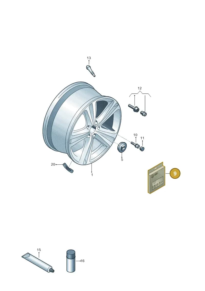 1SL698137 — SEAT Mii Electric (2020-2021) diagram 754601700, position 9