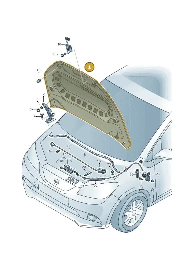 1SL823031B — SEAT Mii Electric (2020-2021) diagram 735823000, position 1