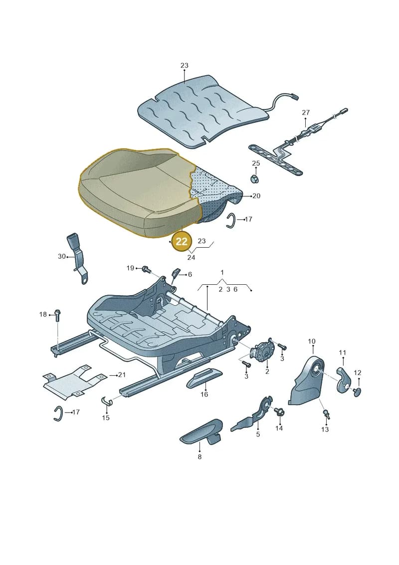 1SL881405AMMJG — SEAT Mii (2011-2019) diagram 723881000, position 22