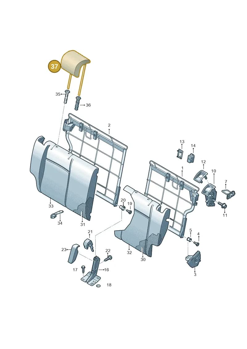 1SL885901DWB5 — SEAT Mii (2011-2019) diagram 723885700, position 37
