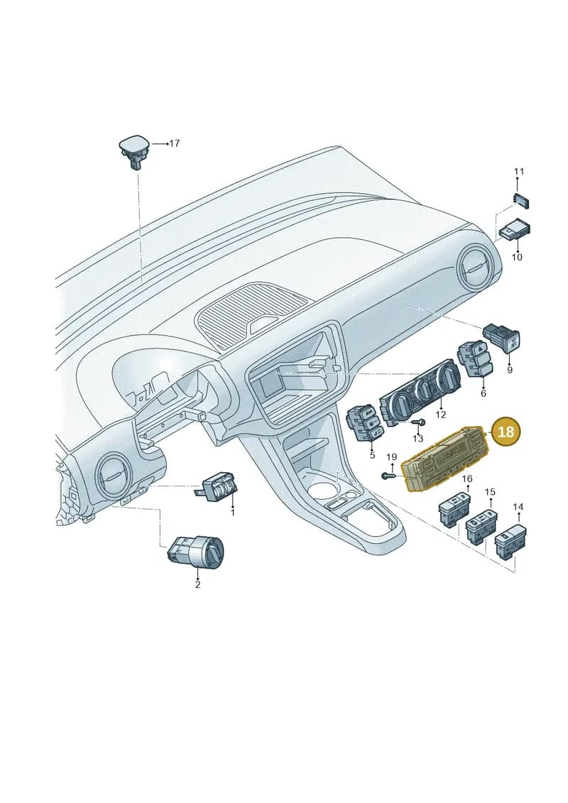 1SL907044 — SEAT Mii (2011-2019) diagram 723941500, position 18