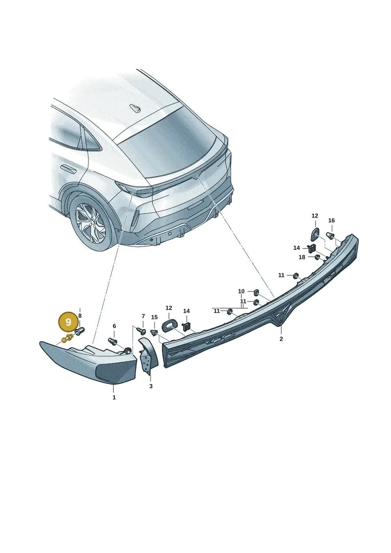 2GG945246 — SEAT CUPRA Tavascan (2023-) diagram 20h945000, position 9