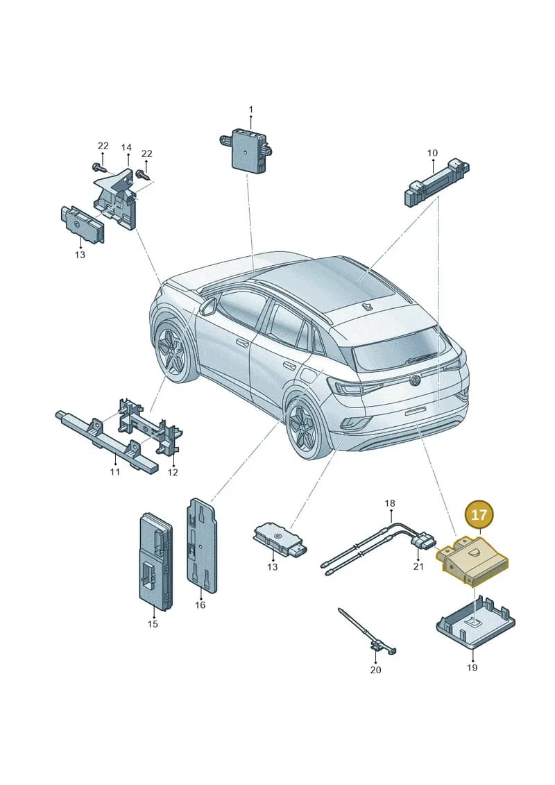 3GD962243D — Audi Q5 e-tron (2021-) diagram 11a909000, position 17