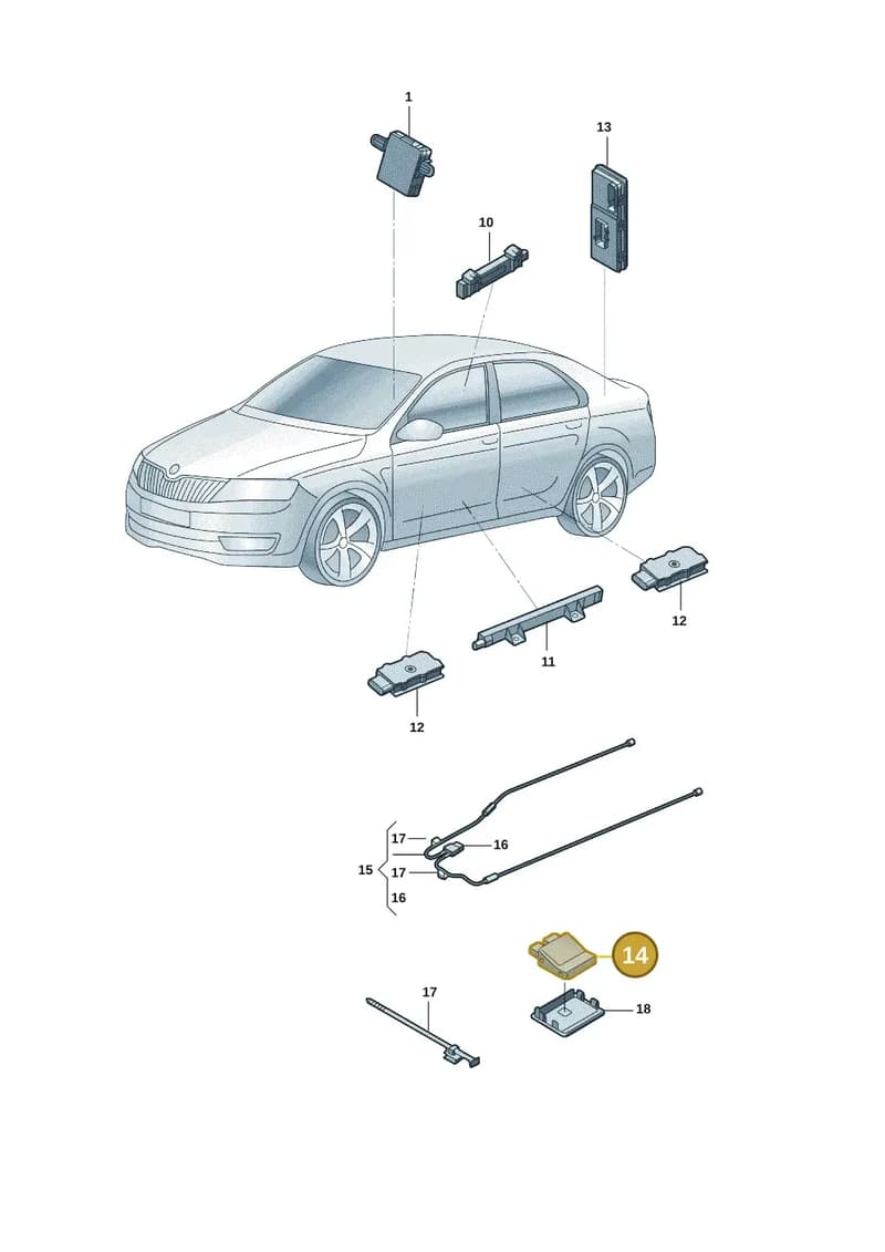 3GD962243D — Volkswagen Lamando (2021-) diagram 5db909000, position 14