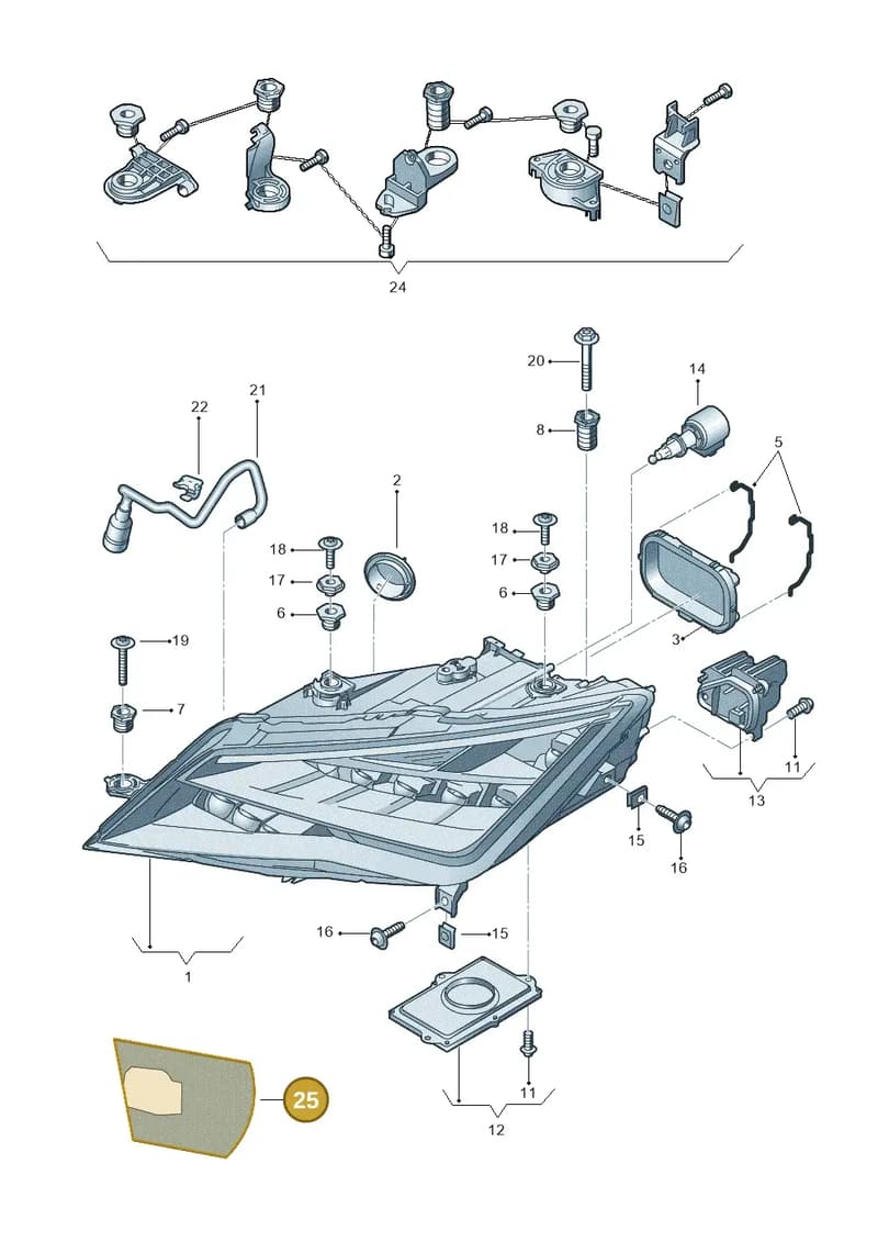3R0998981 — SEAT Leon ST (2012-) diagram 754941100, position 25