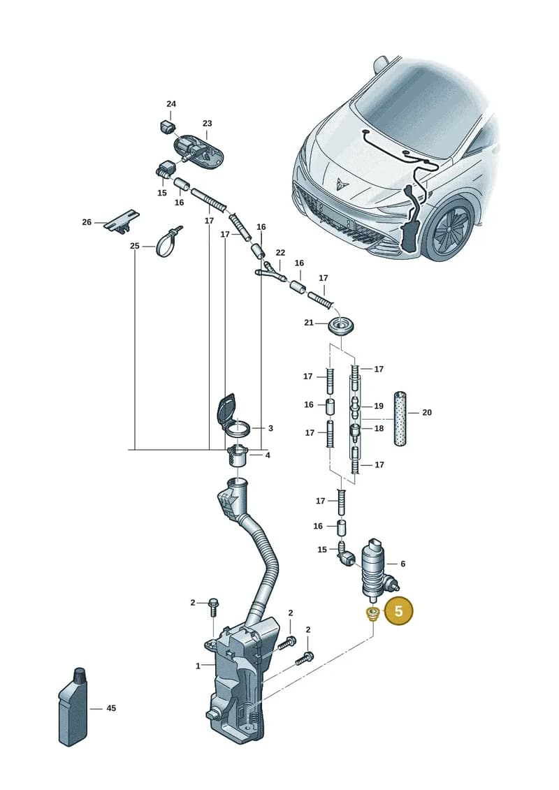 431955465 — SEAT EBoost CUPRA (2021-) diagram 10s955010, position 5