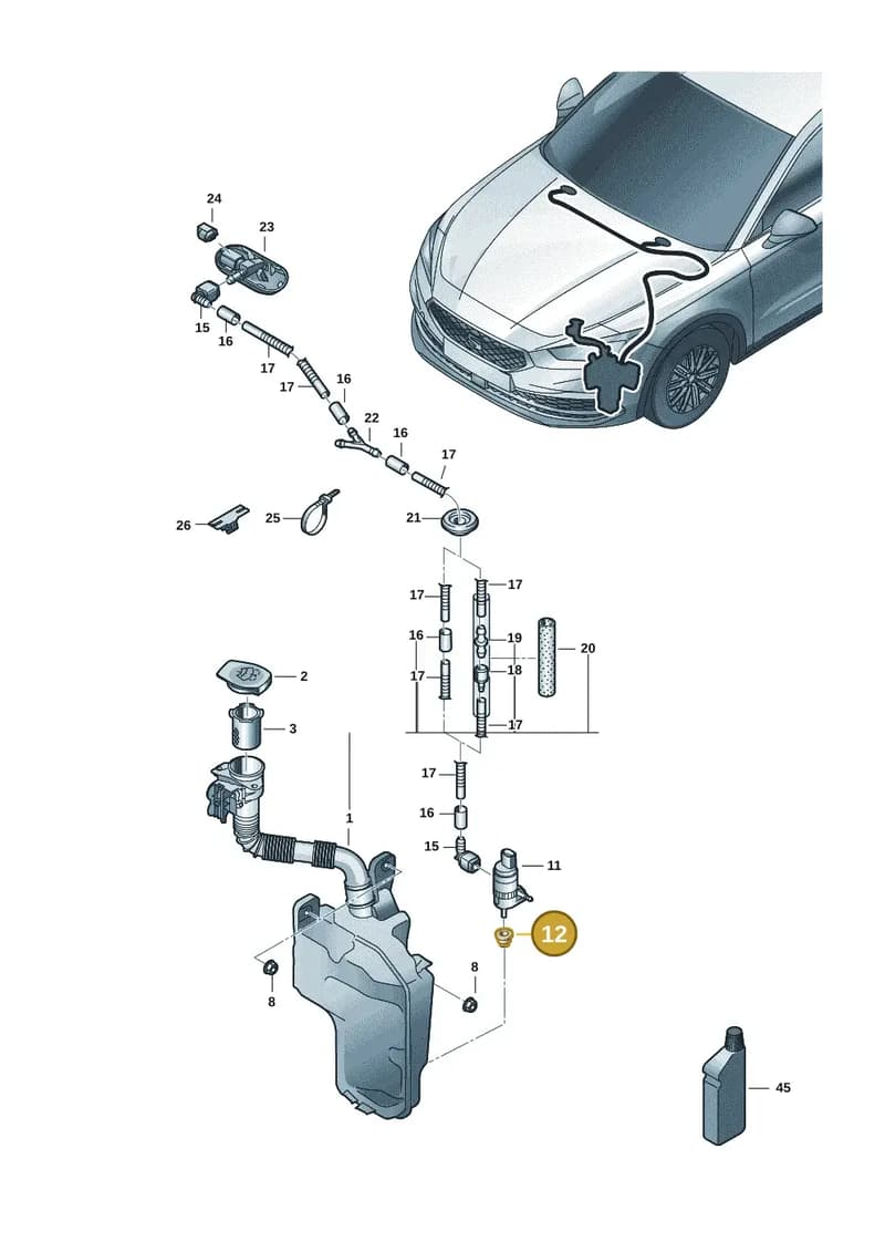 431955465 — SEAT Formentor TSI CUPRA (2020-) diagram 5fn955010, position 12