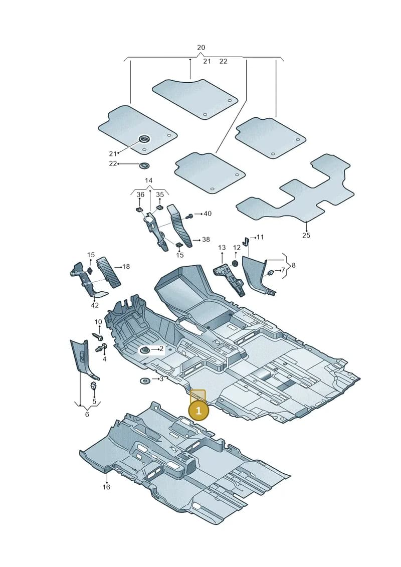 524863367B62U — SEAT Tarraco (2018-2024) diagram 884863000, position 1