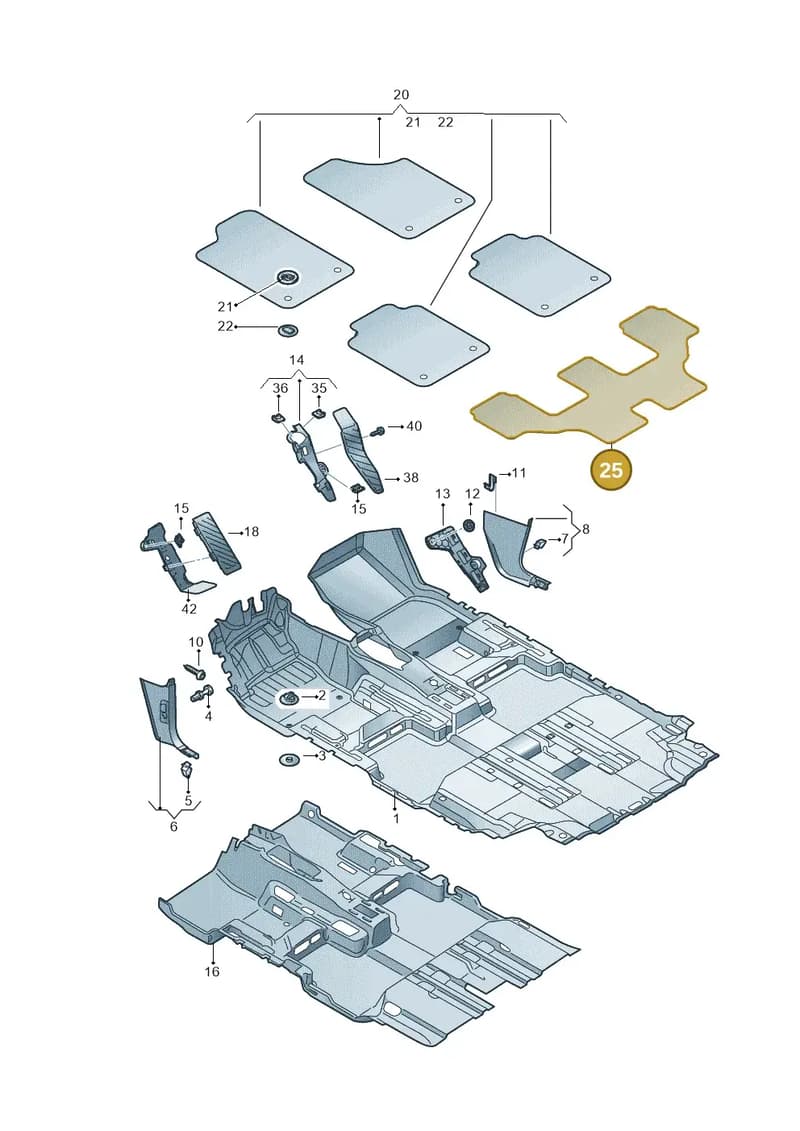 52486371162U — SEAT Tarraco (2018-2024) diagram 884863000, position 25