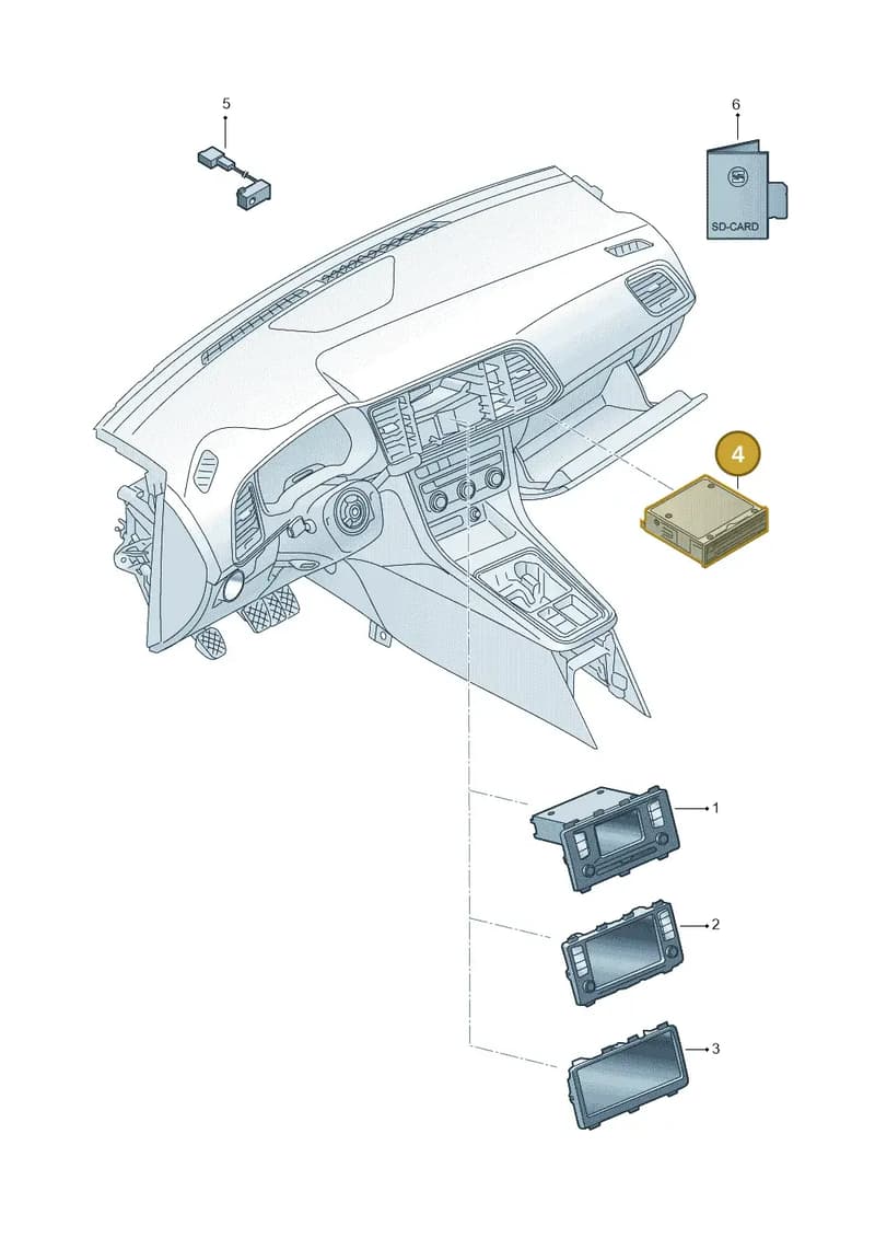 5F0035020D — SEAT Ateca (2016-) diagram 893035000, position 4