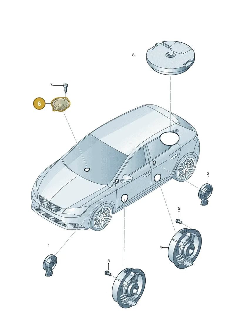 5F0035397 — SEAT Leon ST (2012-) diagram 754035350, position 6