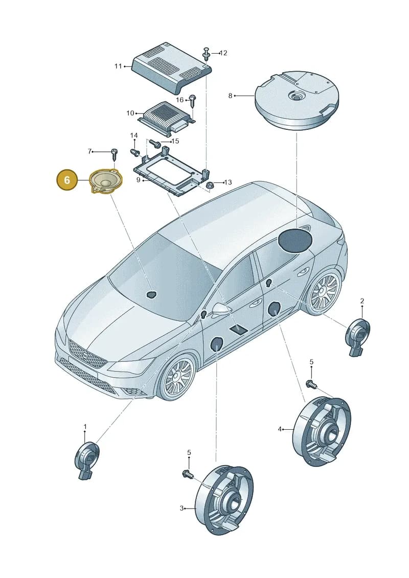 5F0035397A — SEAT CUPRA Formentor (2020-) diagram 830035350, position 6