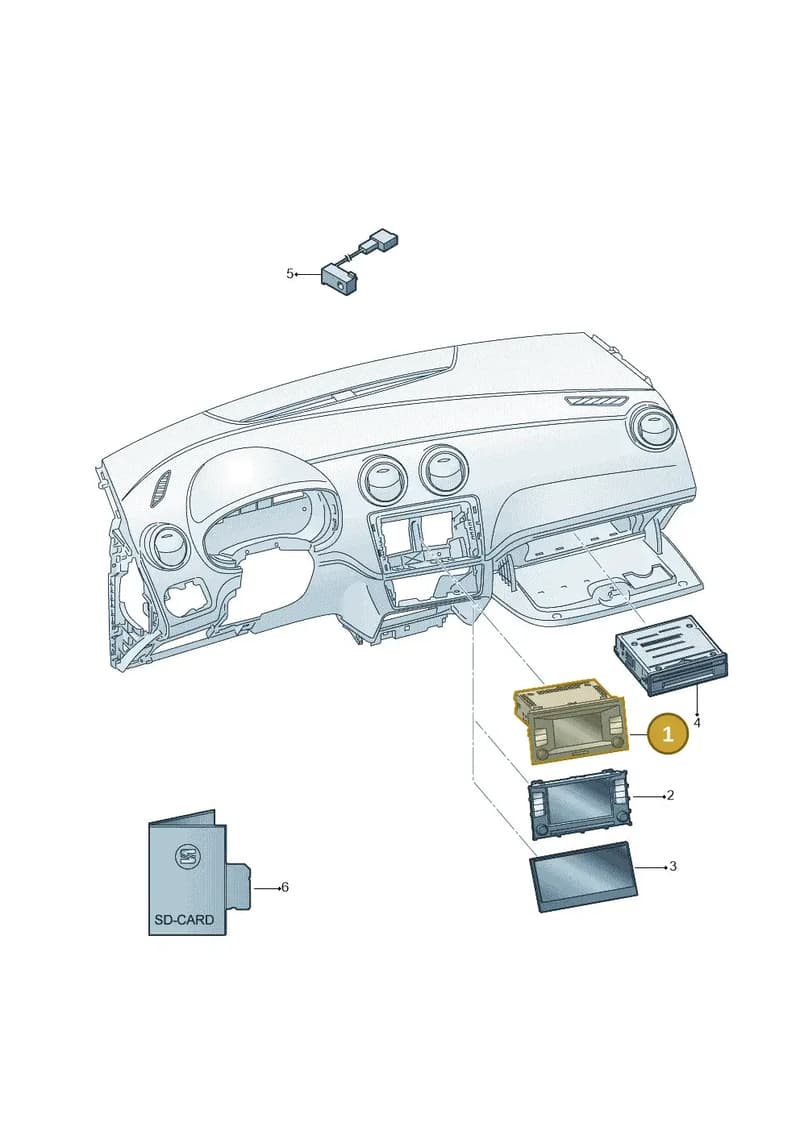 5F0035875A — SEAT Ibiza (2015-) diagram 879035000, position 1