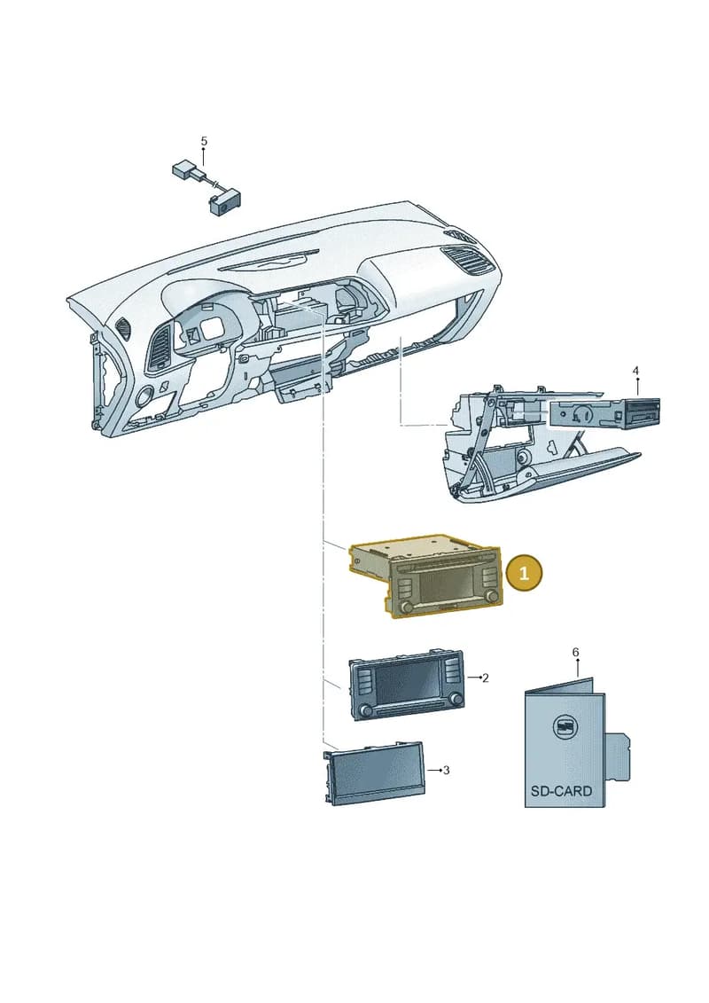 5F0035875A — SEAT Leon ST (2016-2020) diagram 754035000, position 1