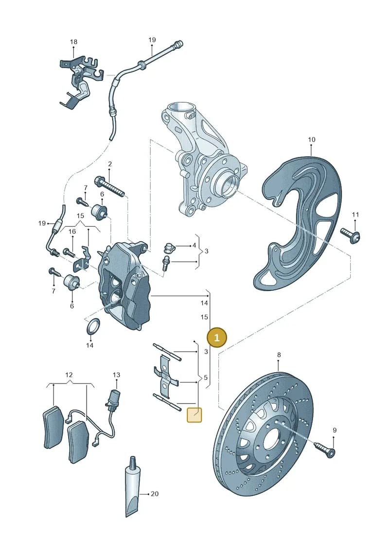 5F0073910 — SEAT Leon ST (2012-) diagram 676615510, position 1
