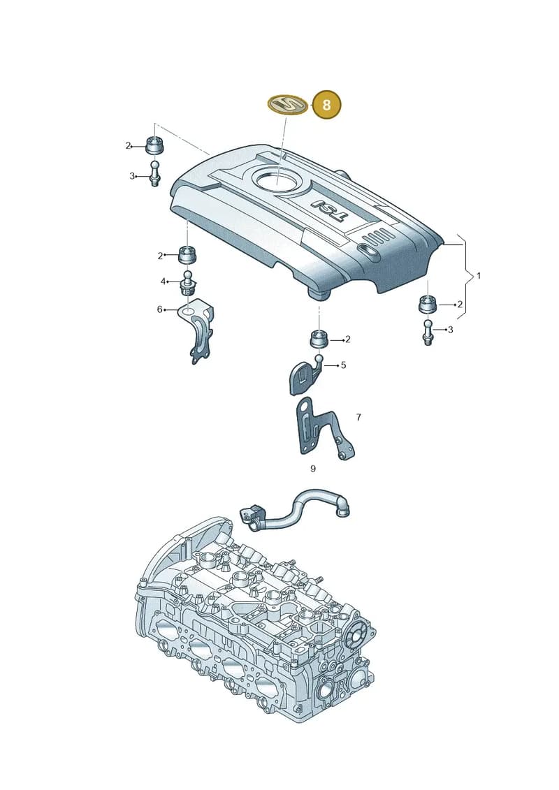 5F0103940 — SEAT Leon (2019-) diagram 754103800, position 8