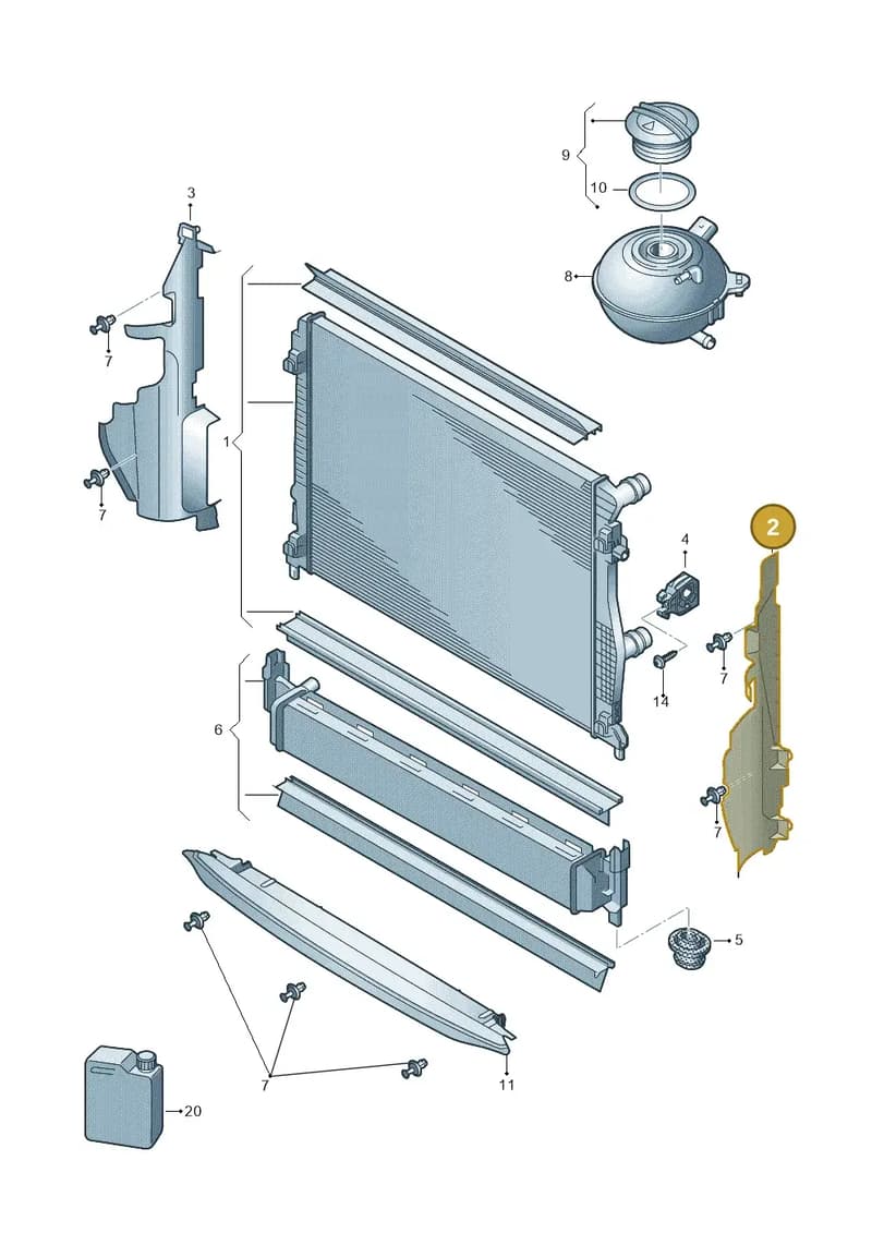 5F0121283AE — SEAT Leon ST (2016-2020) diagram 830121740, position 2